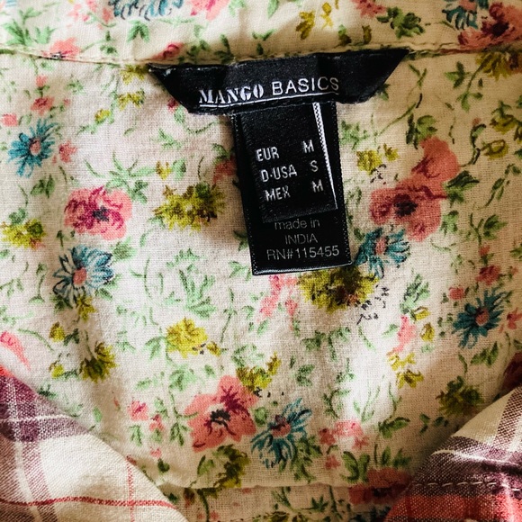 Plaid Print MANGO Shirt - Picture 3 of 8